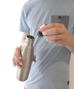 Eco friendly reusable stainless steel water bottle