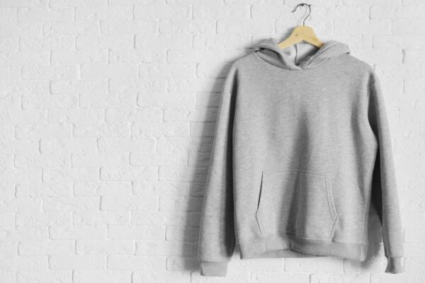 Hooded sweatshirt mockup.