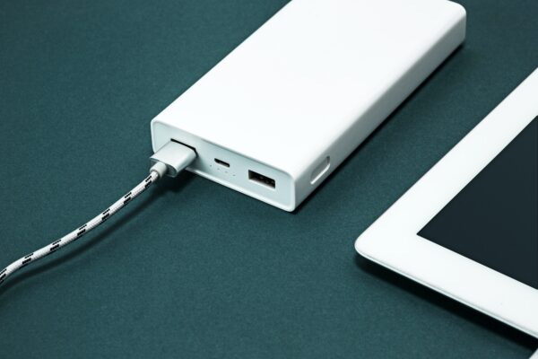 Power bank and laptop